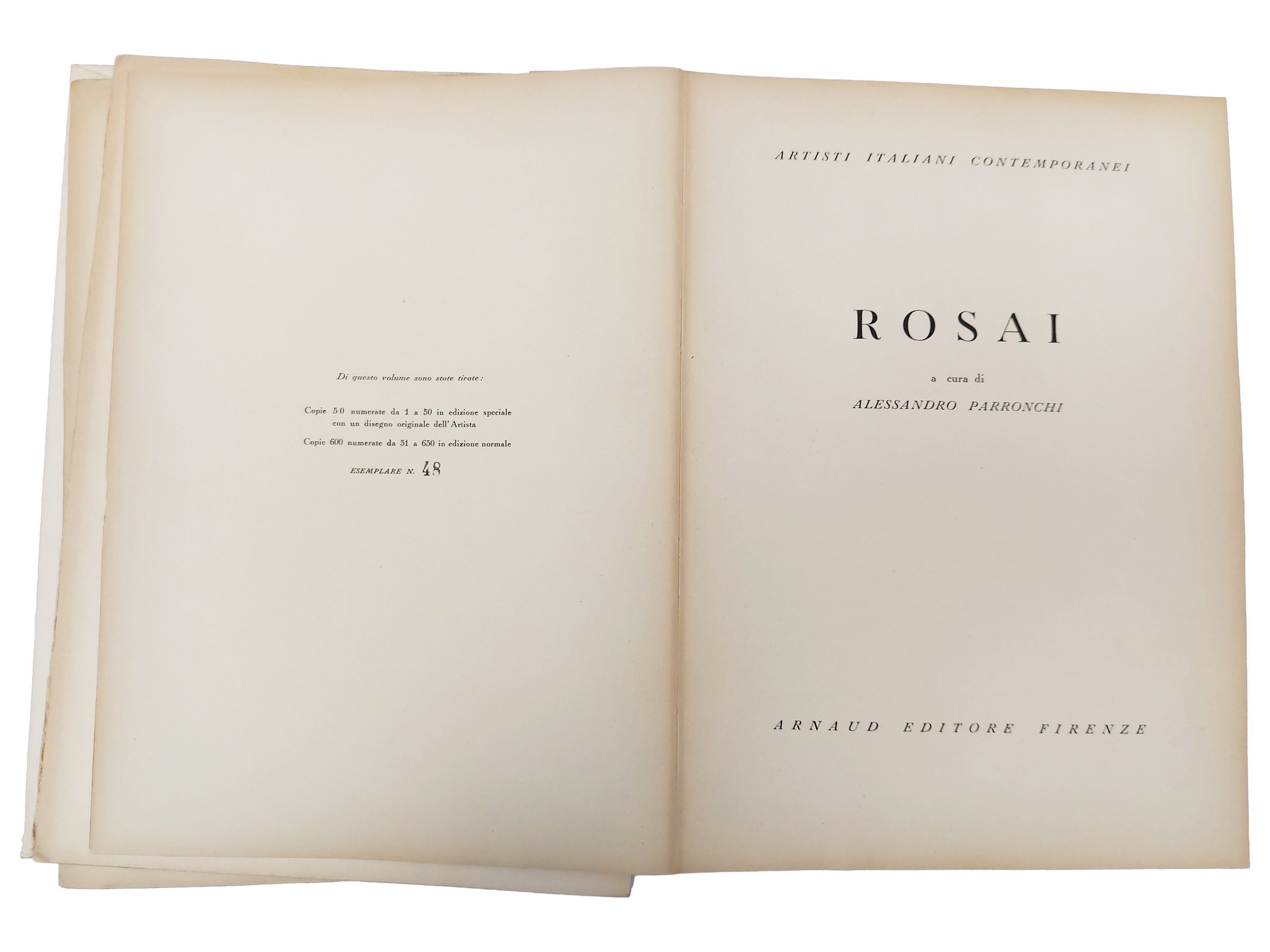 Parronchi, Rosai (edizione speciale con disegno originale, 1947)