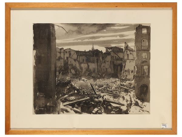 Pietro Annigoni - Views of Florence after the war
