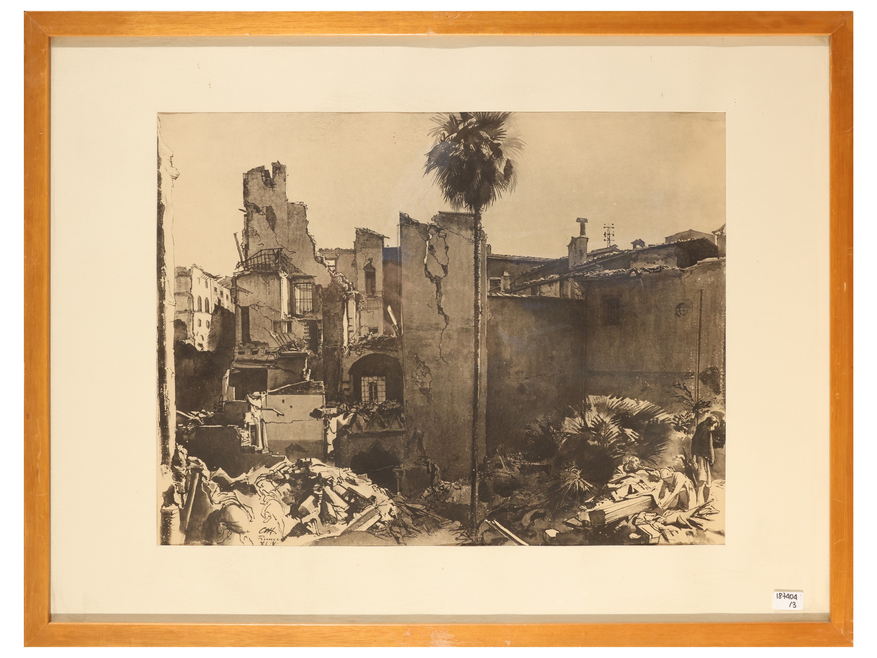 Pietro Annigoni - Vedute di Firenze nel dopoguerra (tre riproduzioni in fototipia)