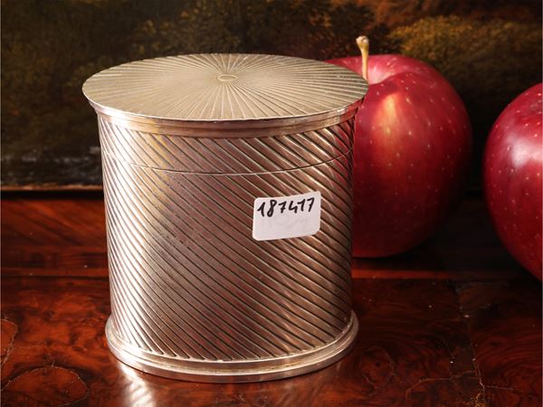 Silver cigarette box