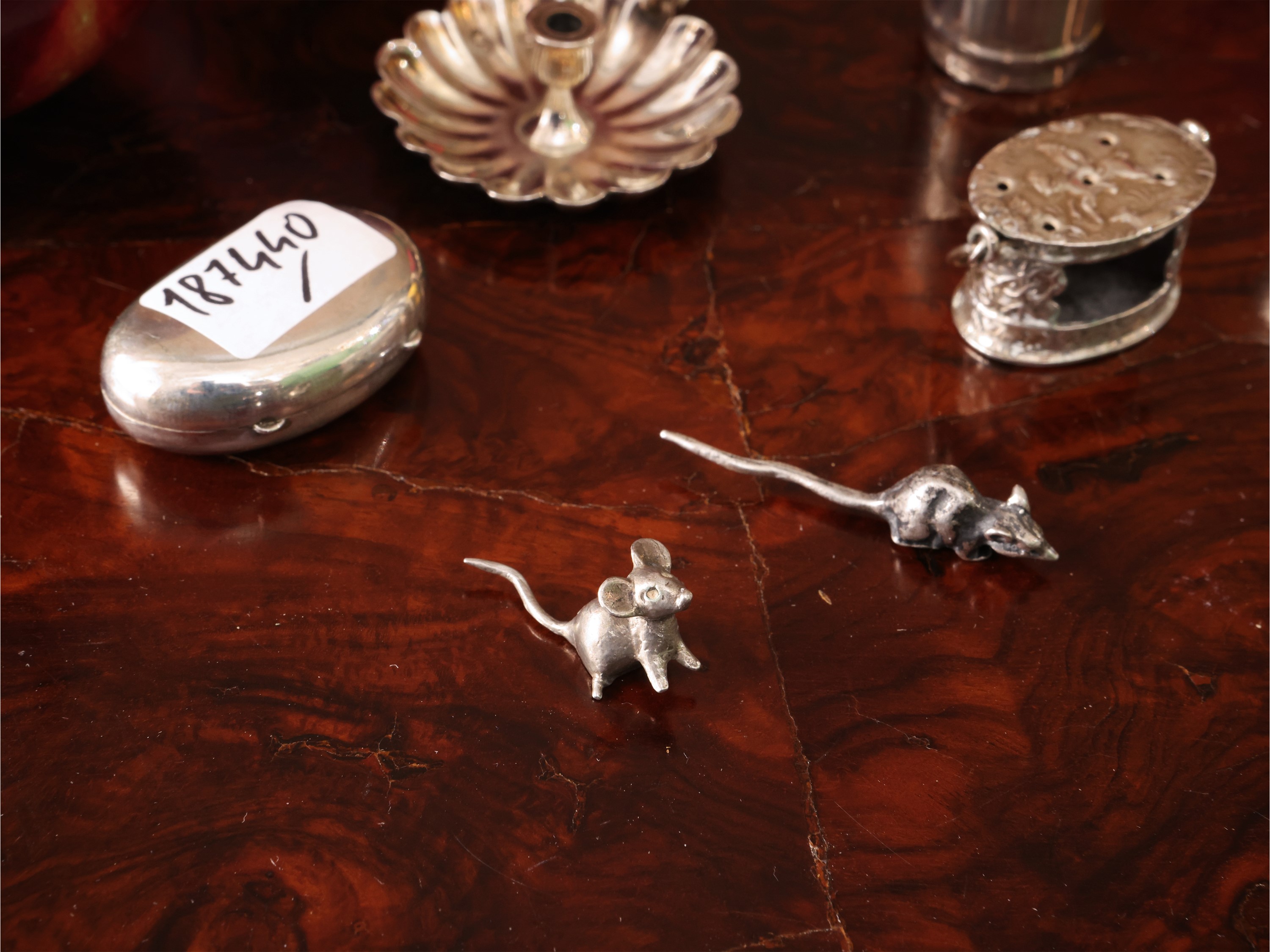 Collezione di miniature in argento inglese