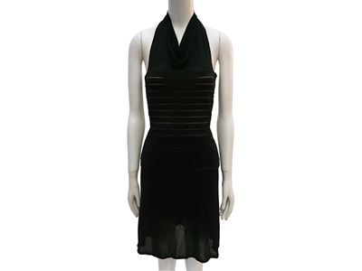 Hervé Léger, Completo in maglia nera (gonna e top)