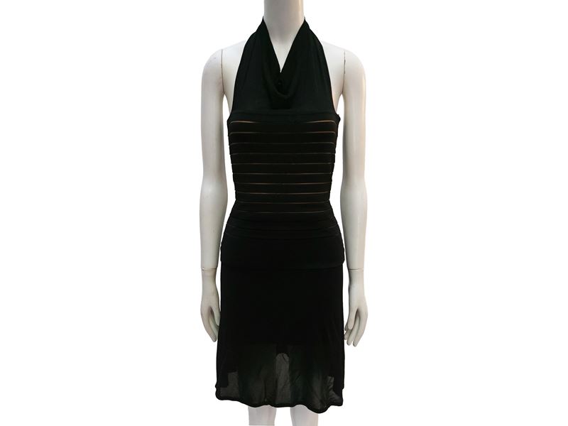 Hervé Léger, Completo in maglia nera (gonna e top)
