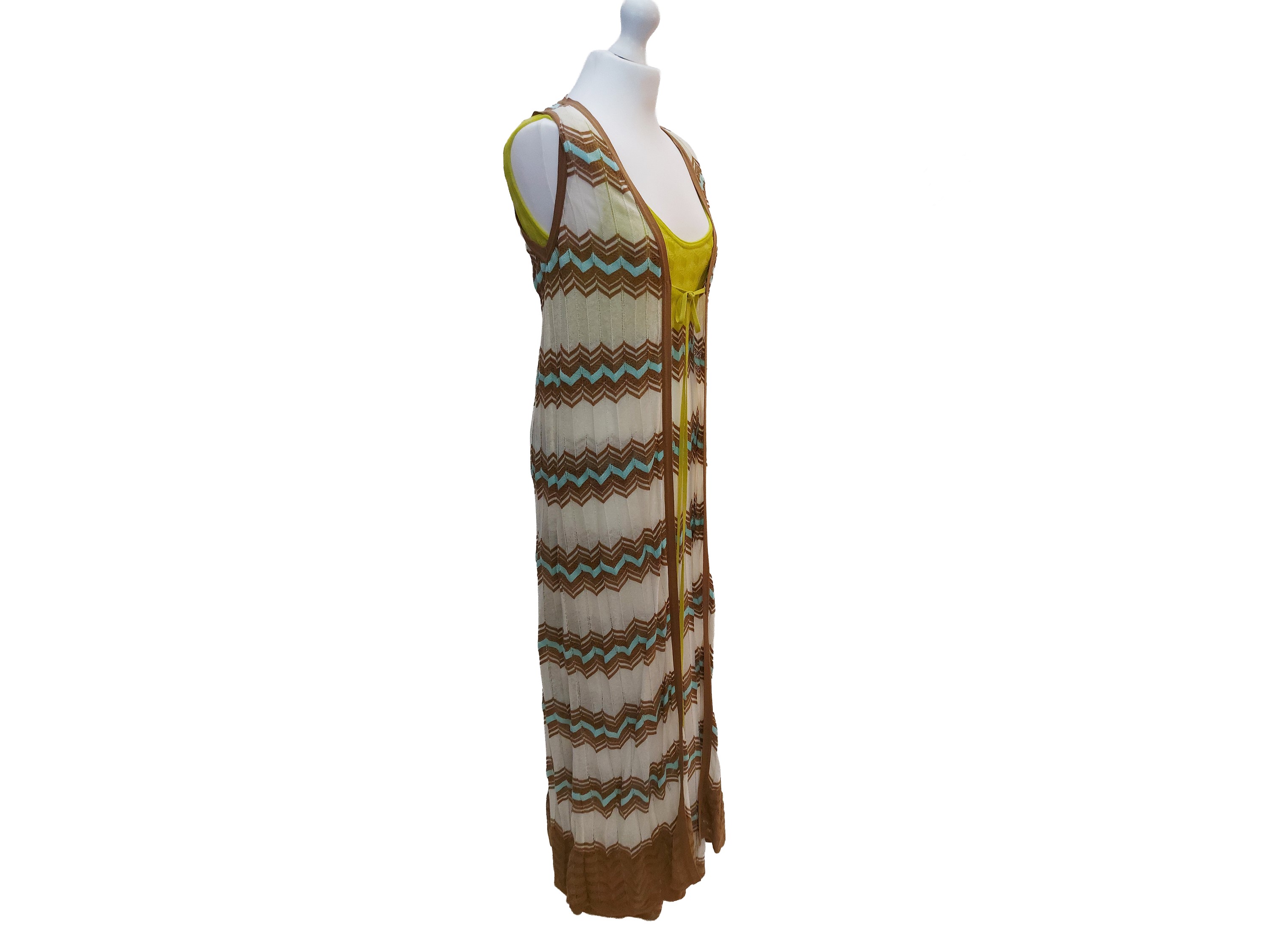 Missoni, Completo in maglia di cotone a fantasia chevron