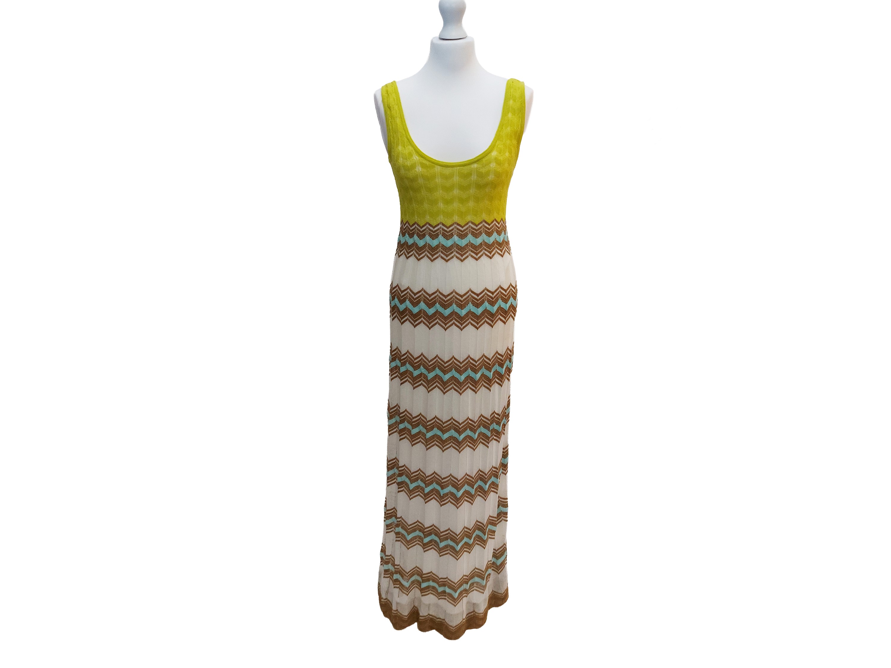Missoni, Completo in maglia di cotone a fantasia chevron
