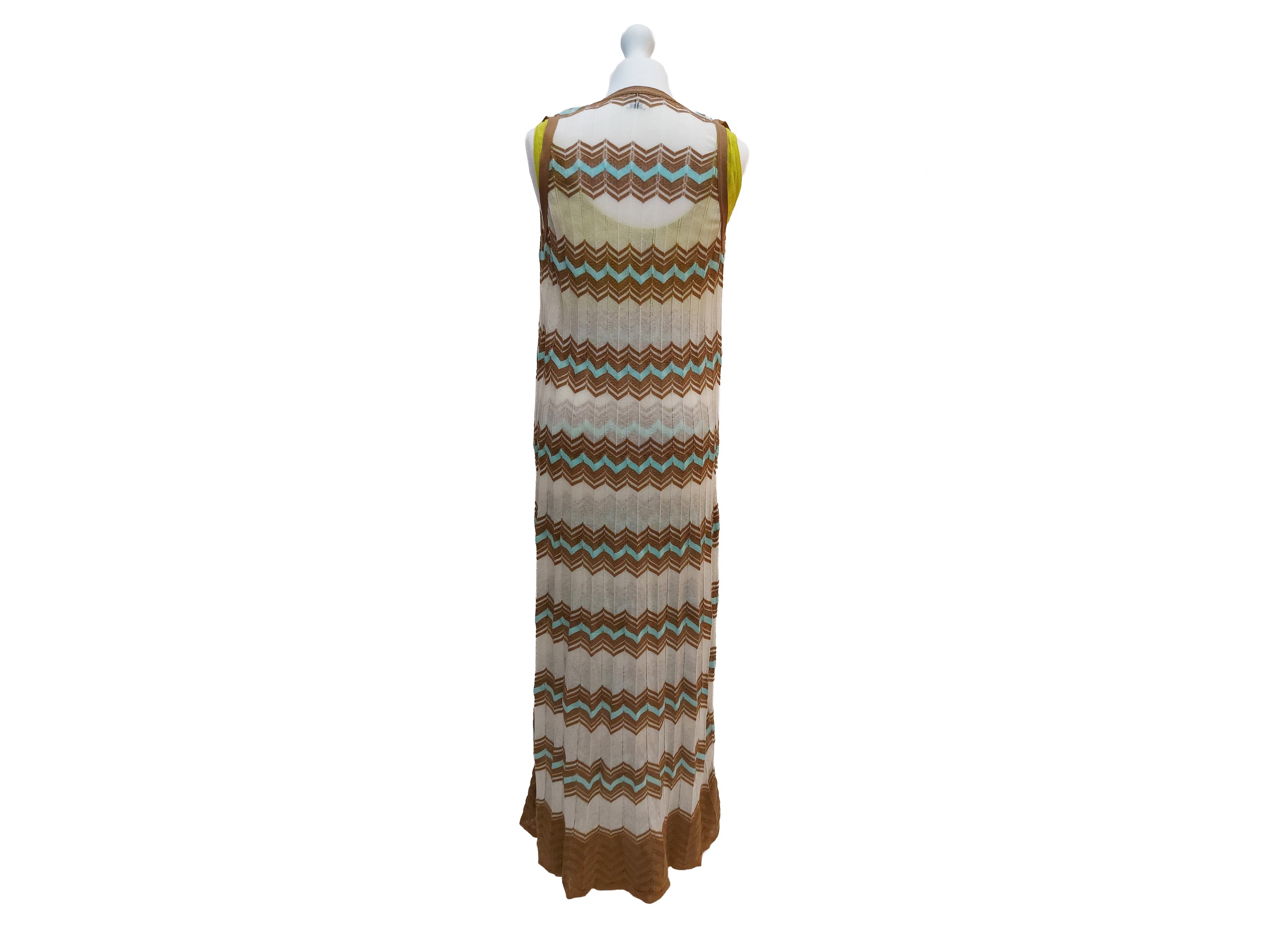 Missoni, Completo in maglia di cotone a fantasia chevron