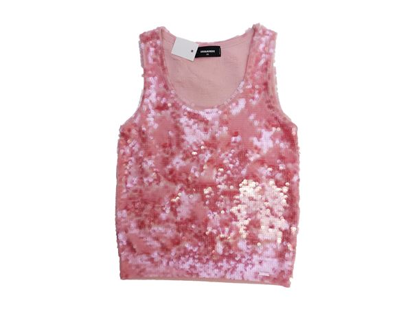 Dsquared2 - Pink sequined top
