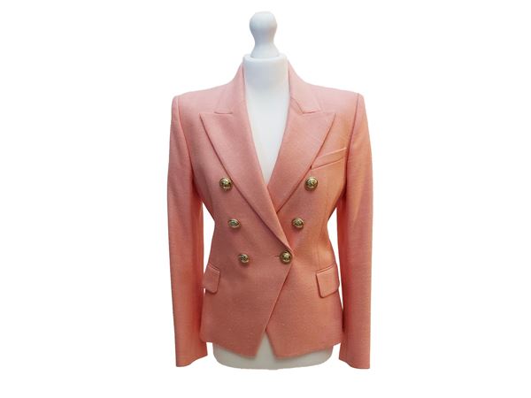 Balmain - Giacca in viscosa rosa