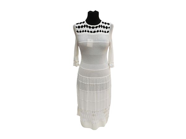 White viscose dress, Vicedomini
