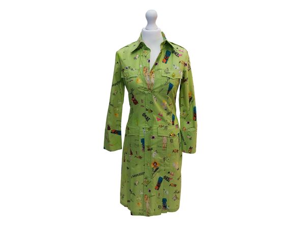 Etro - Patterned cotton shirt dress