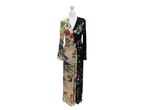 Etro - Abito lungo bicolore