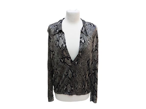 Gucci - Camicia in seta animalier