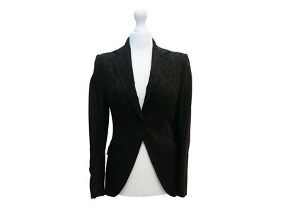 D&G, Tailleur pantalone in lana e seta nera (taglia 42)