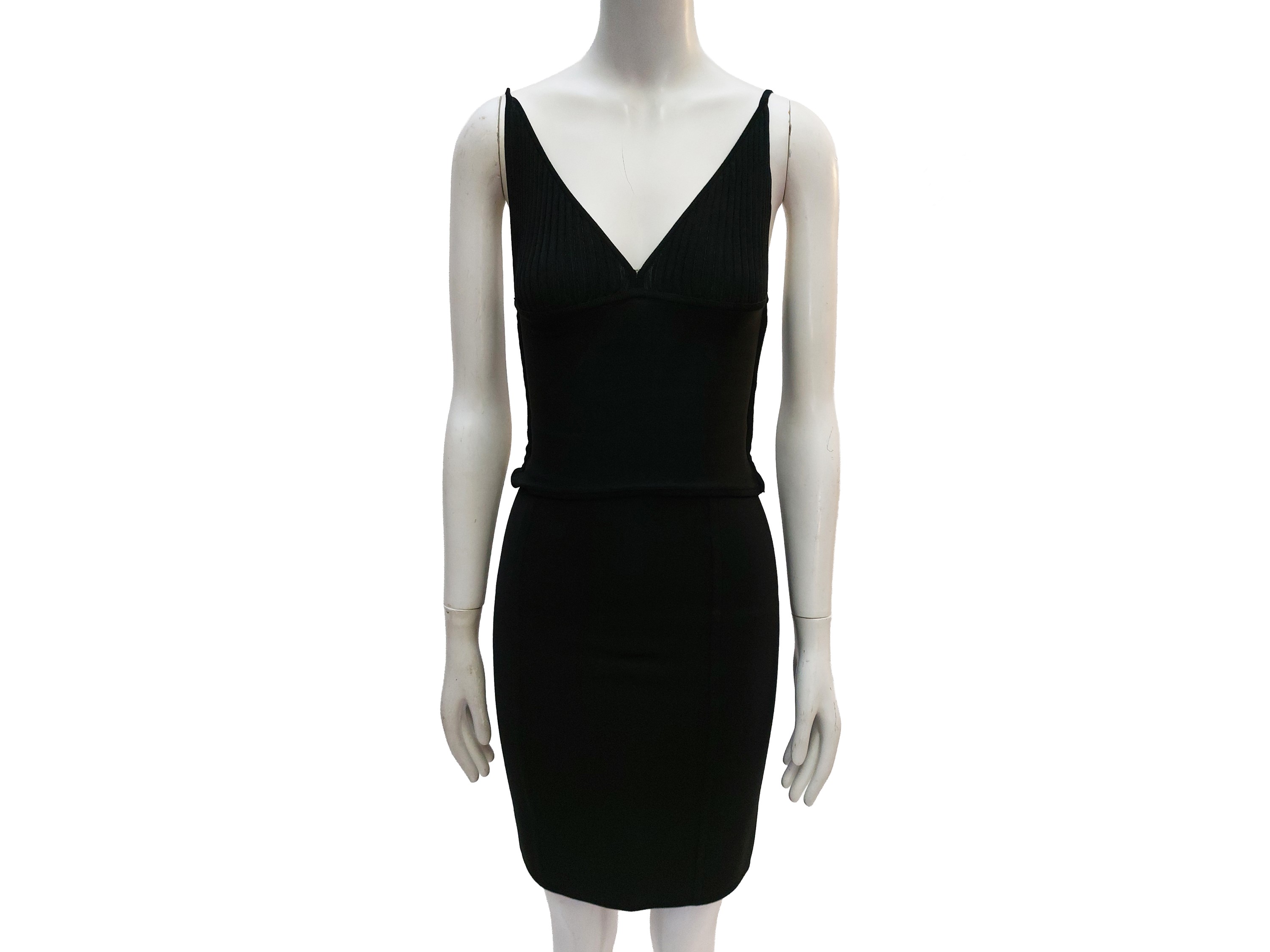 Hervé Léger, Completo in maglia nera (tg S)
