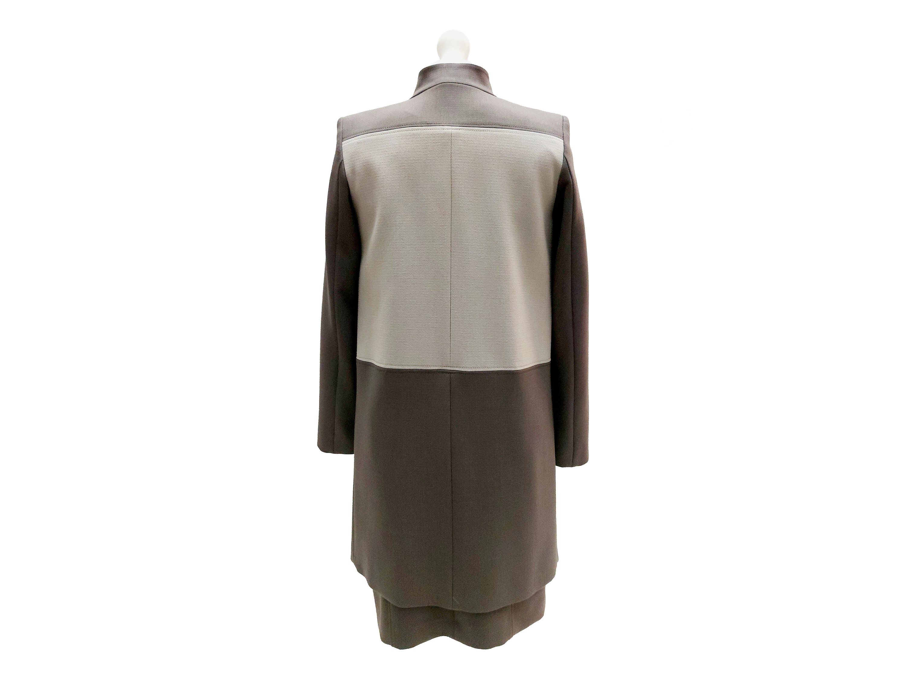 Complet(o) abito e cappottino grigio, set moda