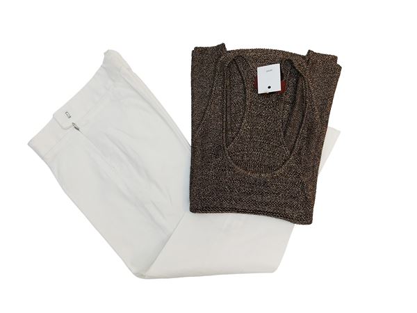 Loro Piana - White cotton trousers