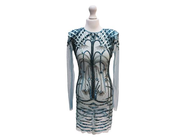 Elisabetta Franchi - Light blue tulle dress