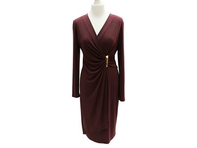 Calvin Klein, Abito in maglina color melanzana (taglia 42)