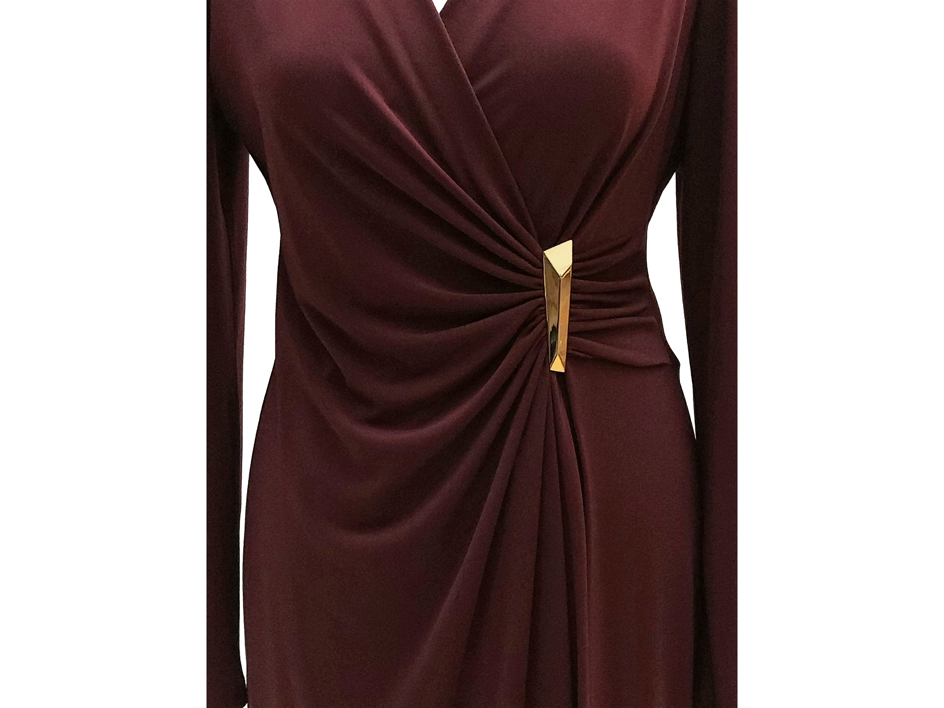 Calvin Klein - Abito in Maglina Color Melanzana