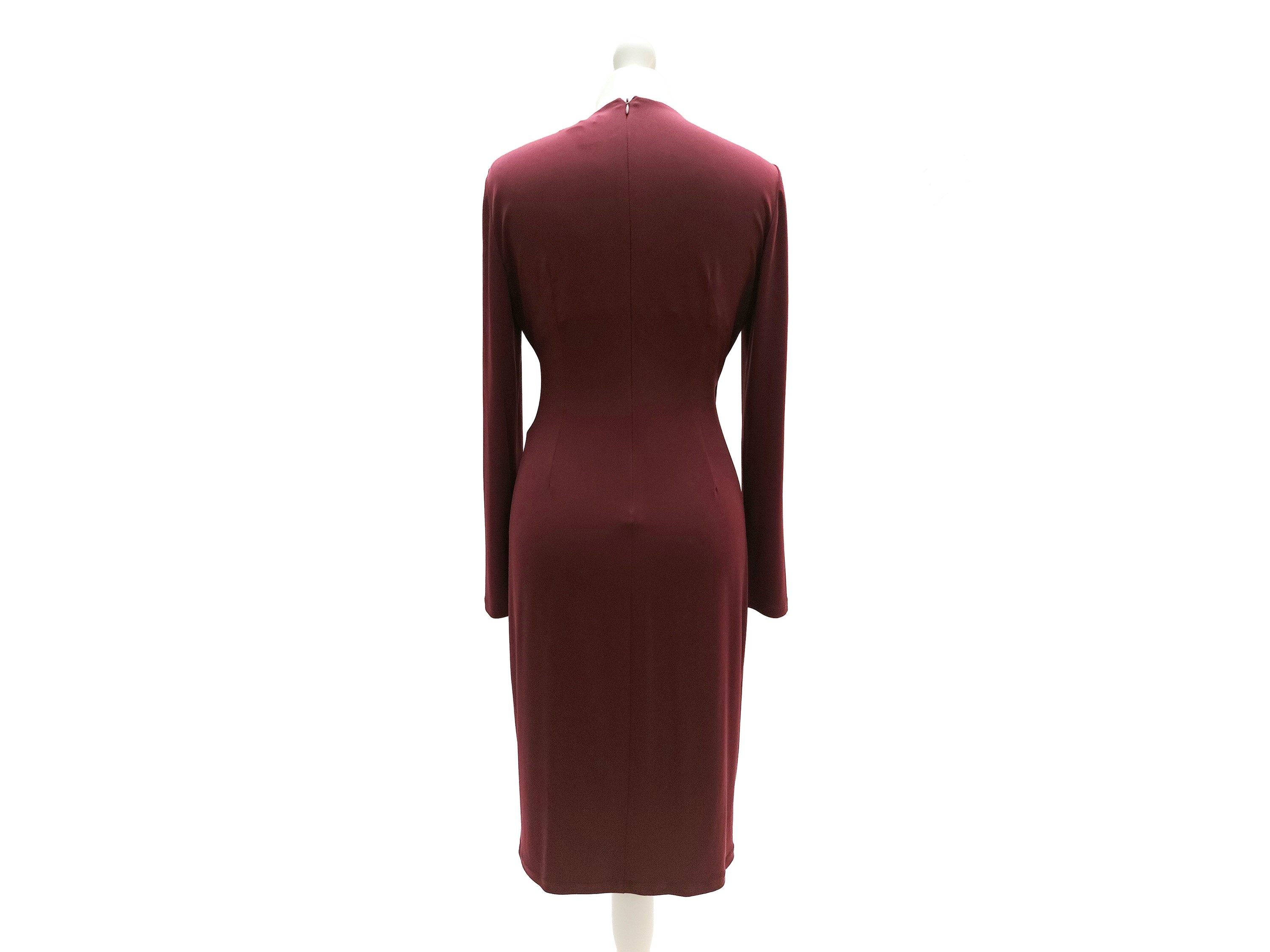 Calvin Klein - Abito in Maglina Color Melanzana