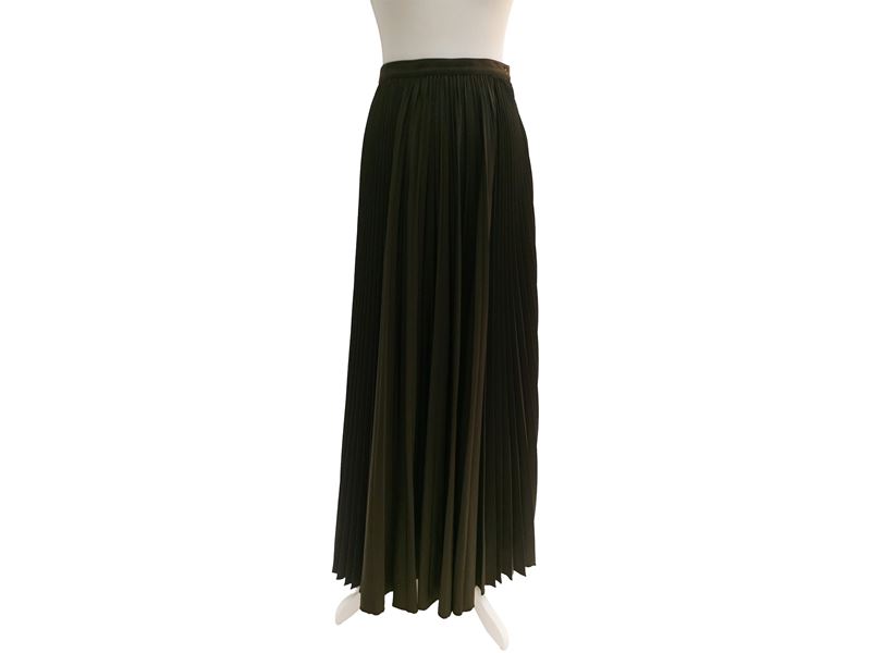 Jean Paul Gaultier, Gonna midi plissé in nylon marrone