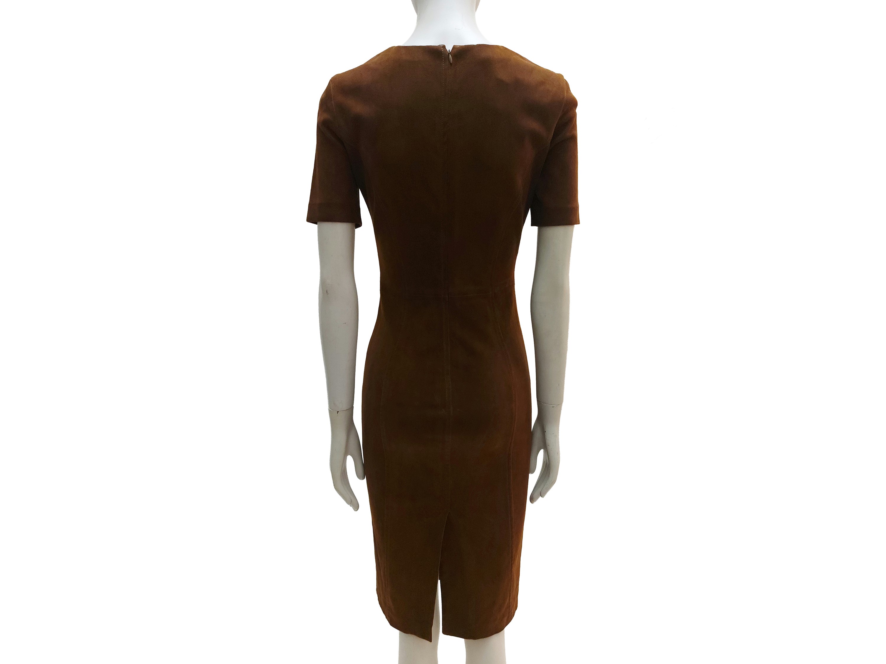 Prada - Tubino Scamosciato Marrone Bruciato