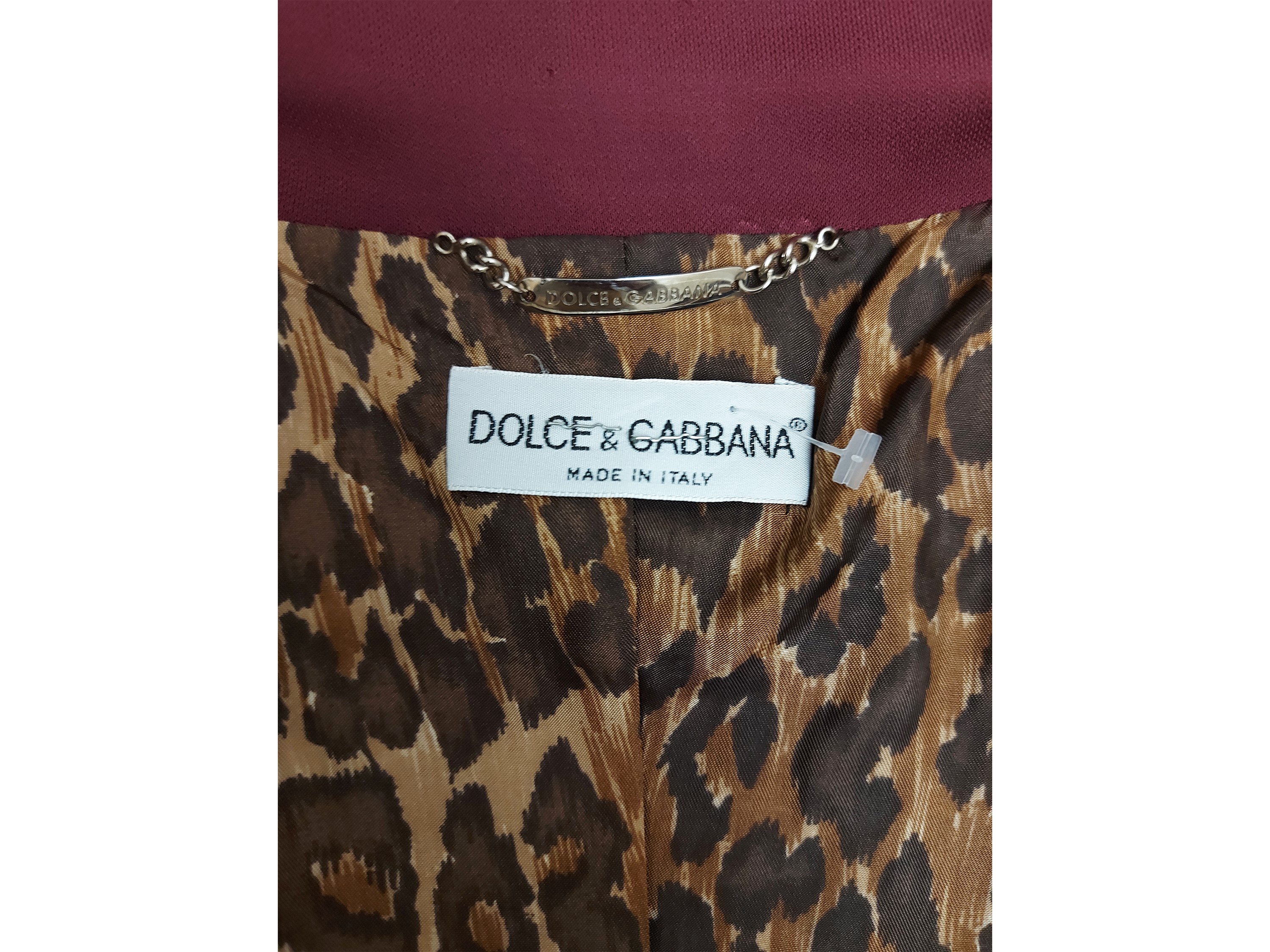 Dolce & Gabbana - Tailleur in Crepe Melanzana