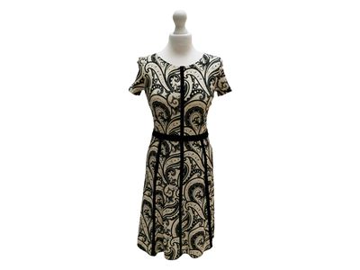 Etro - Abito in Viscosa e Modal Fantasia Bianca e Nera