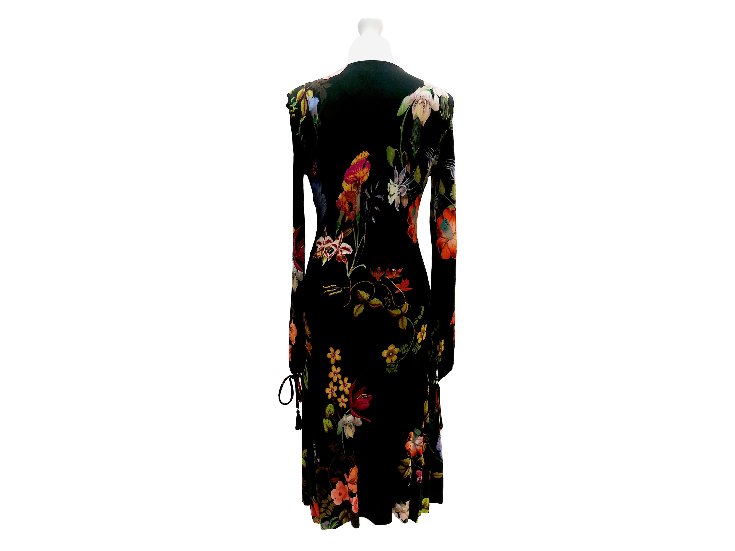 Etro - Abito in Crepe Fantasia su Fondo Nero