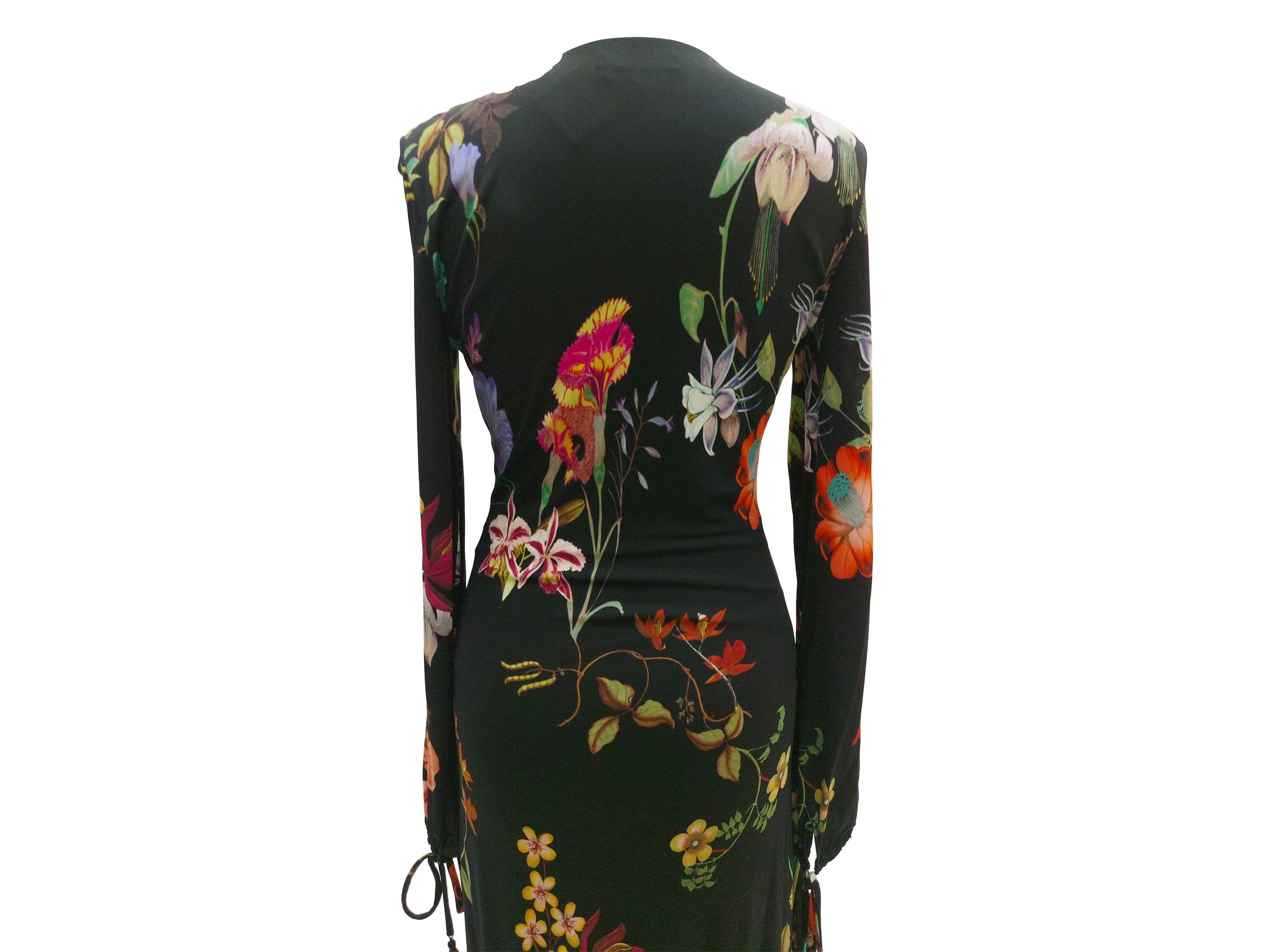 Etro - Abito in Crepe Fantasia su Fondo Nero