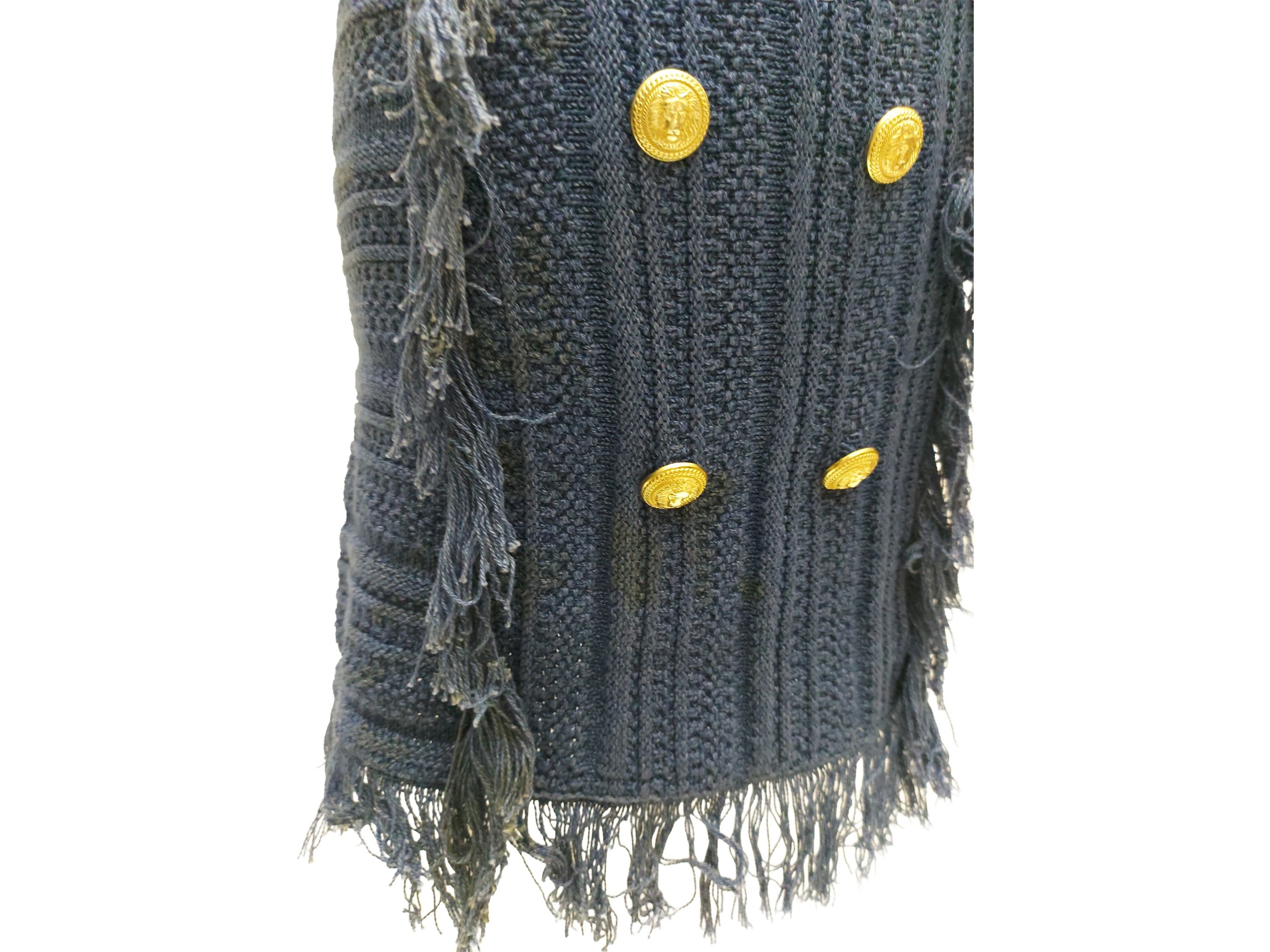 Balmain - Gonna in Maglia di Cotone Pervinca