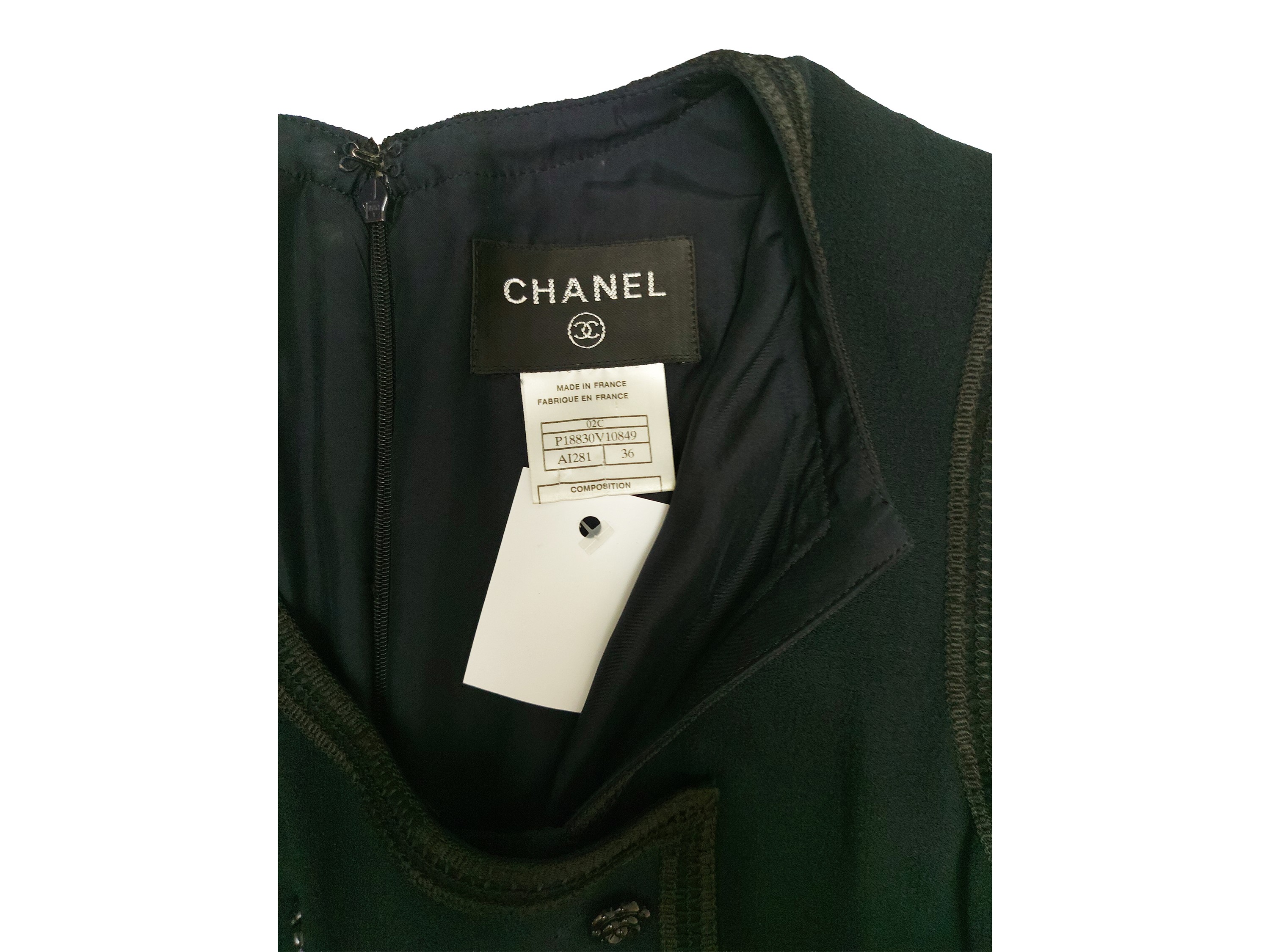 Chanel - Tubino Smanicato in Crepe Blu Navy