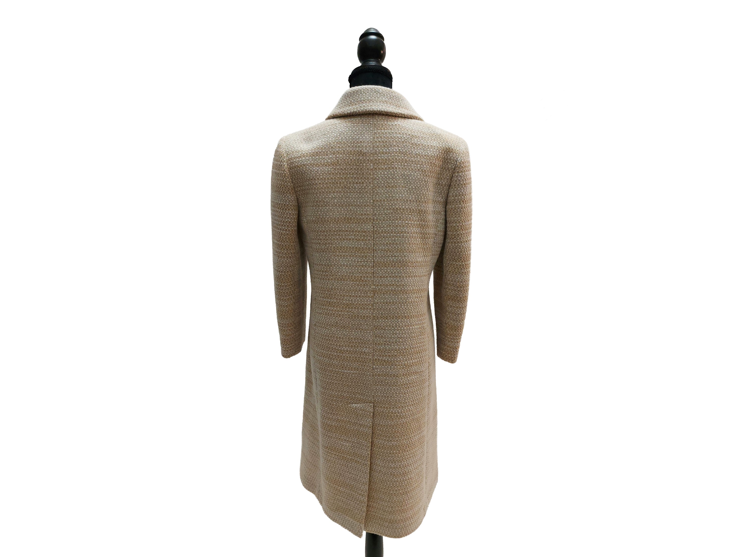 Chanel - Cappotto in Lana Bouclé Beige e Panna