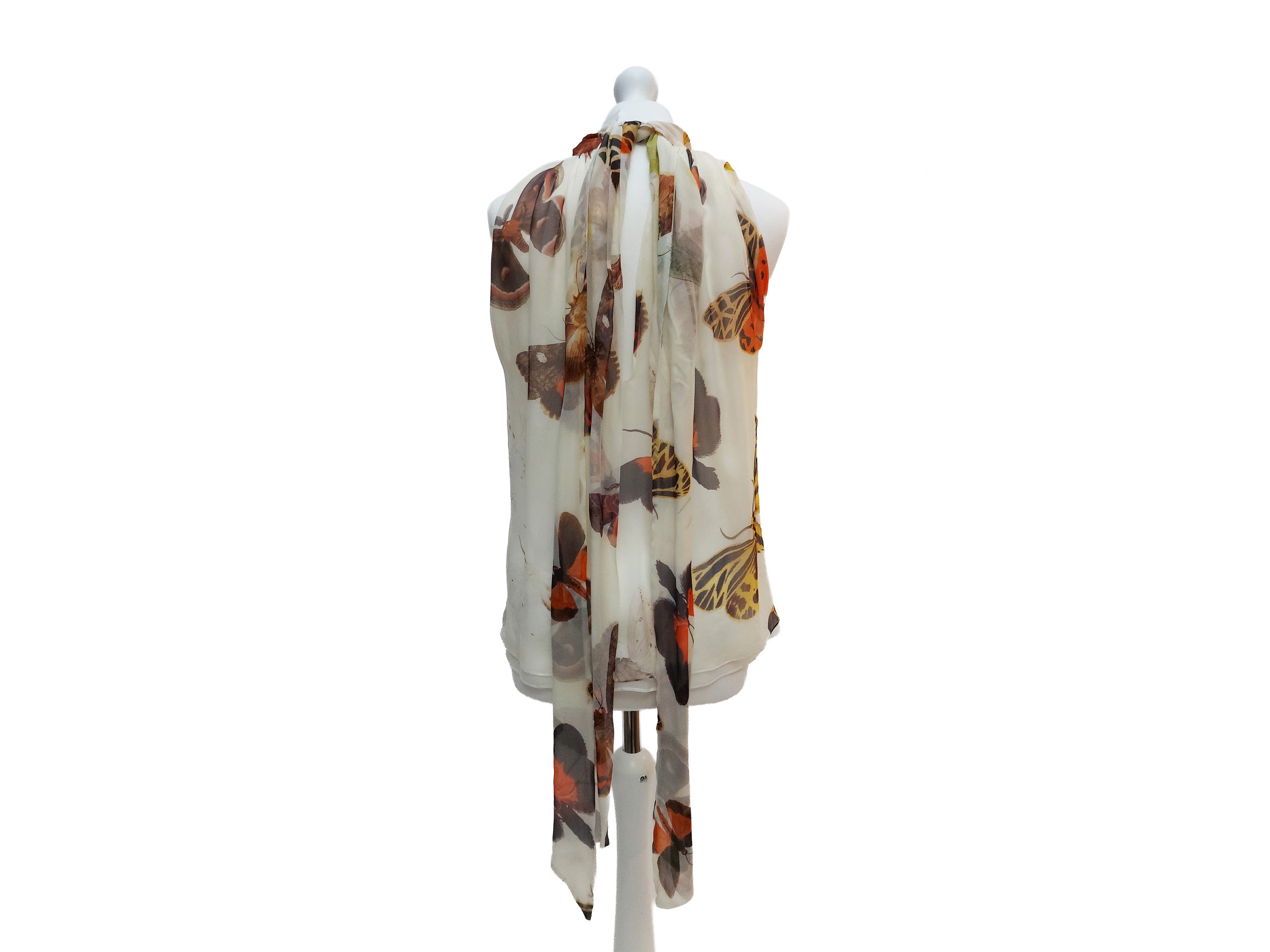 Alexander Mcqueen - Camicia in Chiffon Fantasia