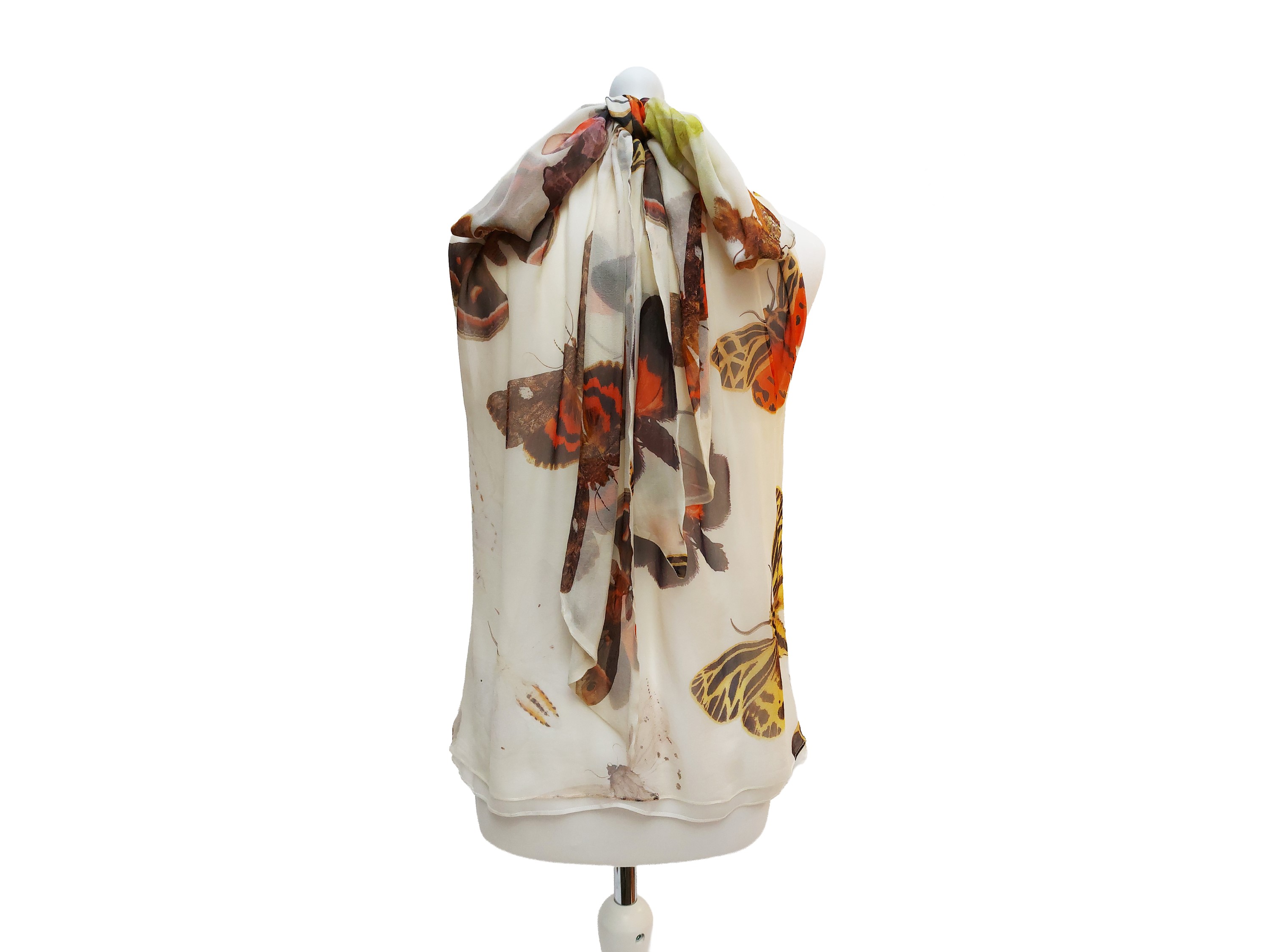 Alexander Mcqueen - Camicia in Chiffon Fantasia