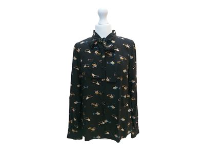 Louis Vuitton, Camicia in seta fantasia con motivi di elicotteri