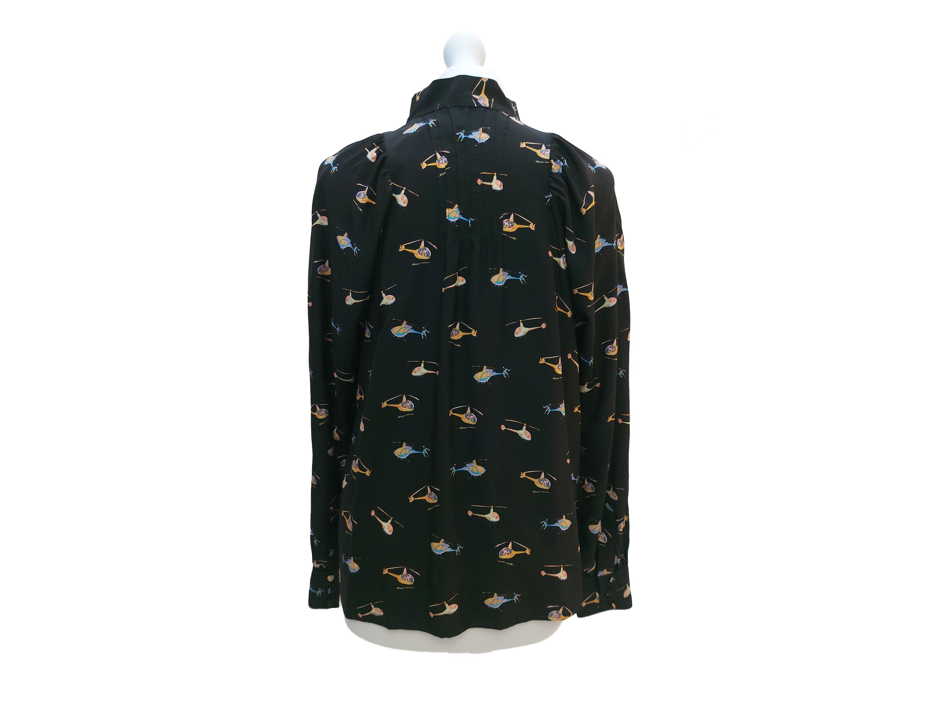 Louis Vuitton, Camicia in seta fantasia con motivi di elicotteri