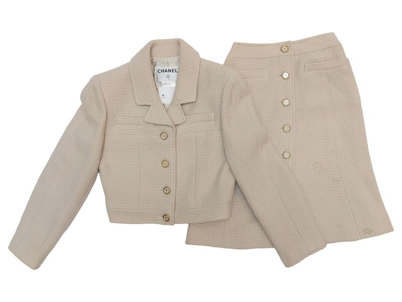 Chanel - Tailleur in Lana Bouclé Panna