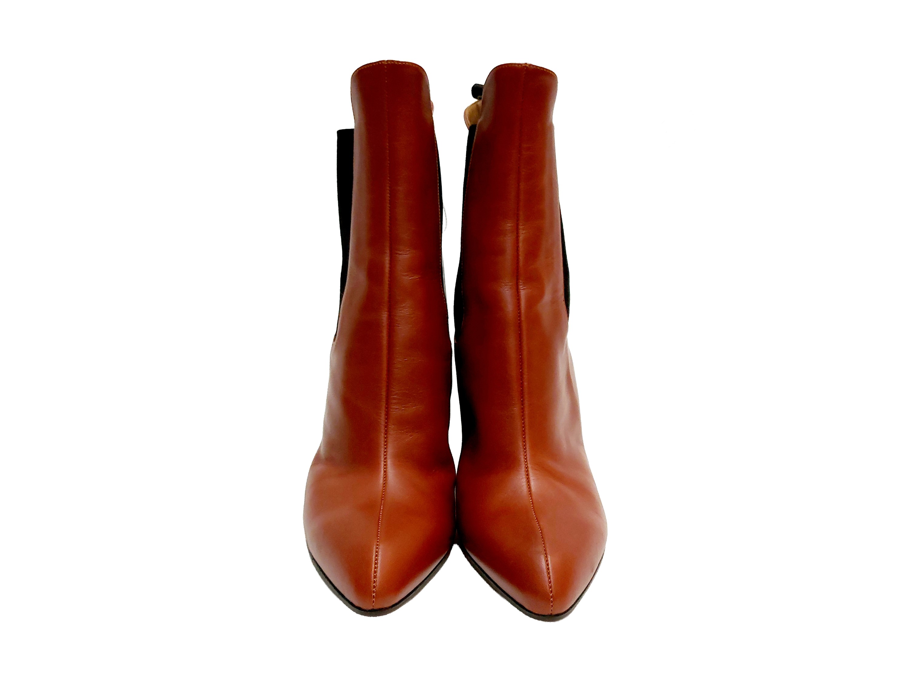 Chloé - Wave Chelsea Boots in Pelle Color Cognac