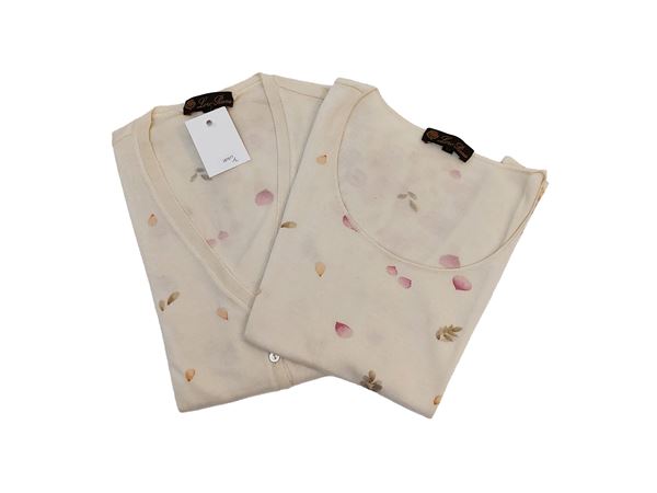 Loro Piana - Twin set in cashmere e seta beige
