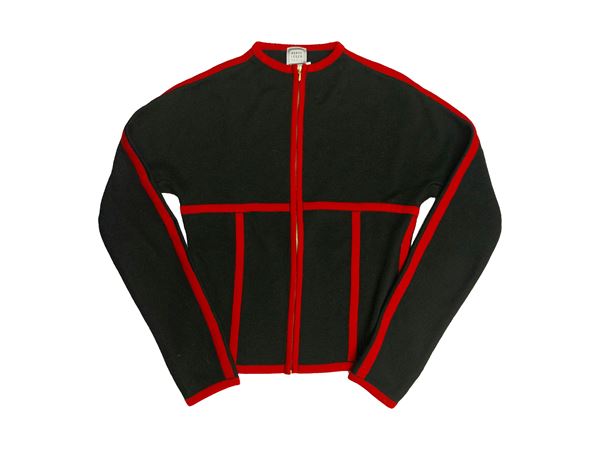 Hervé Leger - Black wool cardigan  - Auction Vintagemania - Maison Bibelot - Casa d'Aste Firenze - Milano