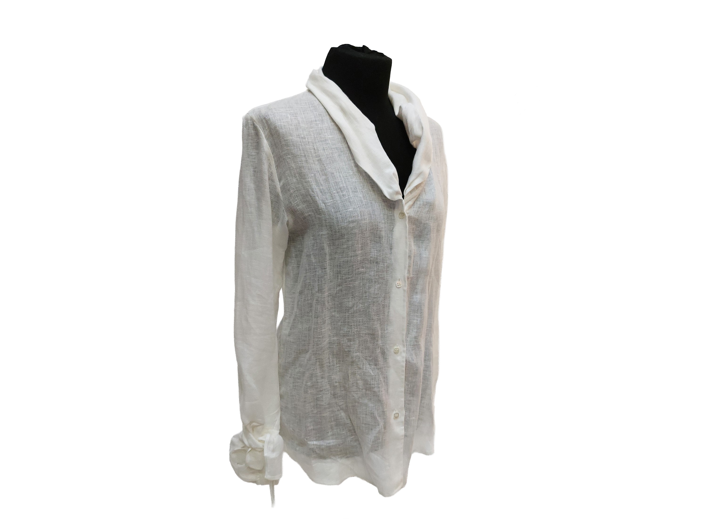 Camicia in Lino Bianca