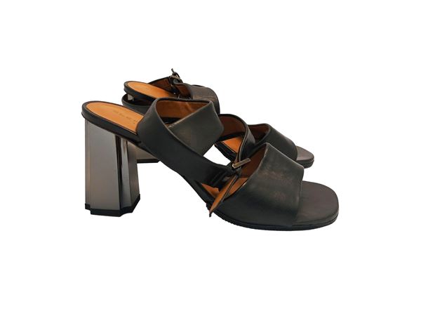 Clergerie - Sandali Zora in pelle nera