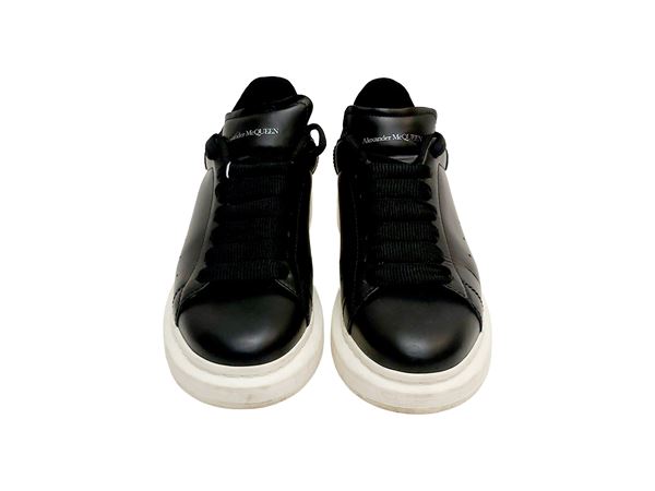 Alexander McQueen - Oversized black leather sneakers