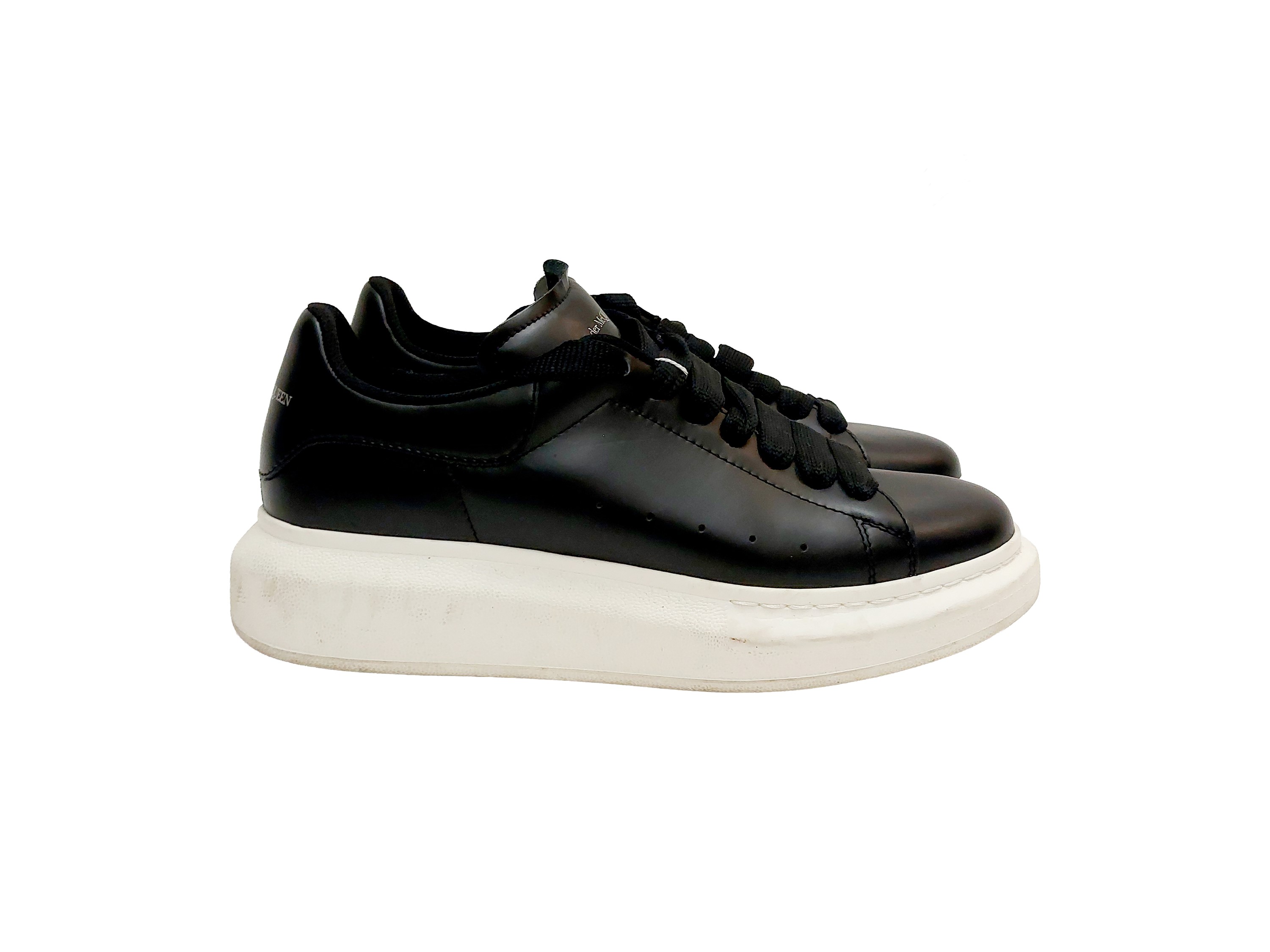 Alexander Mcqueen - Sneakers Oversized in Pelle Nera