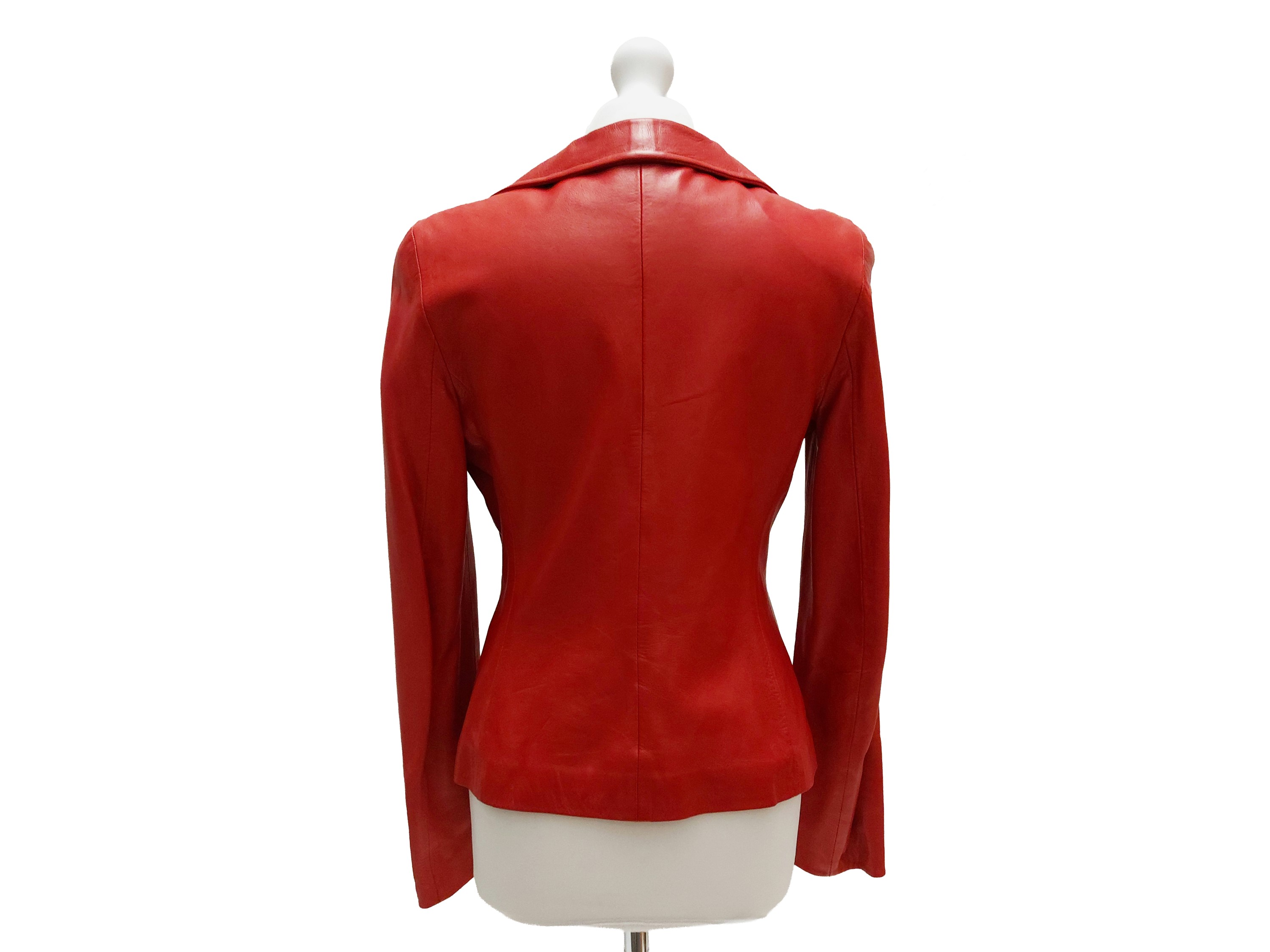Trussardi - Giacchina in Pelle Rossa