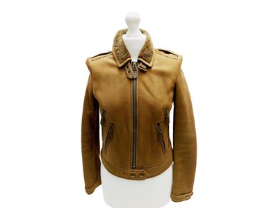 Burberry Brit - Giubbotto in Shearling Color Cammello
