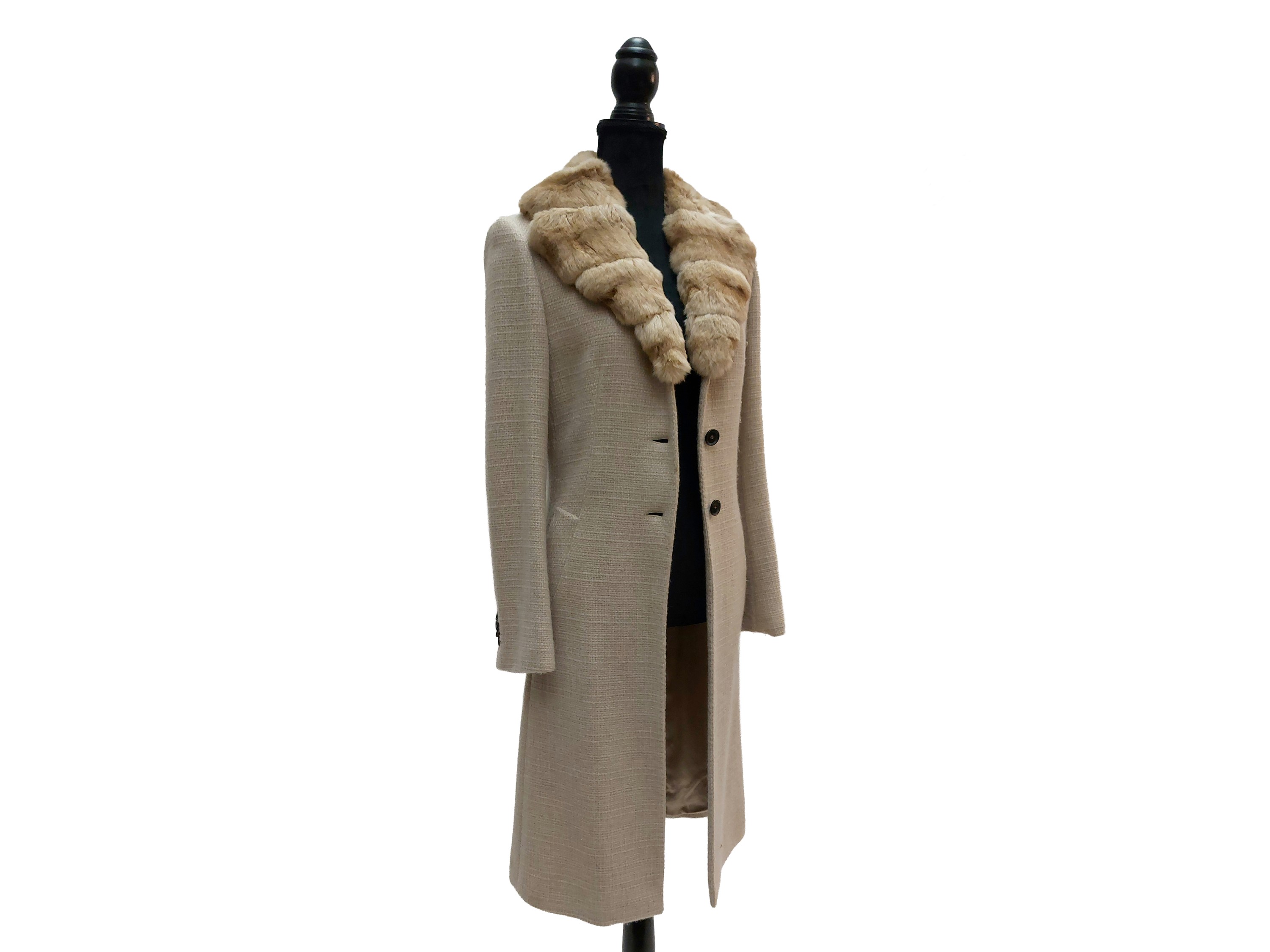 Kiton - Cappottino in Cashmere e Lana Beige