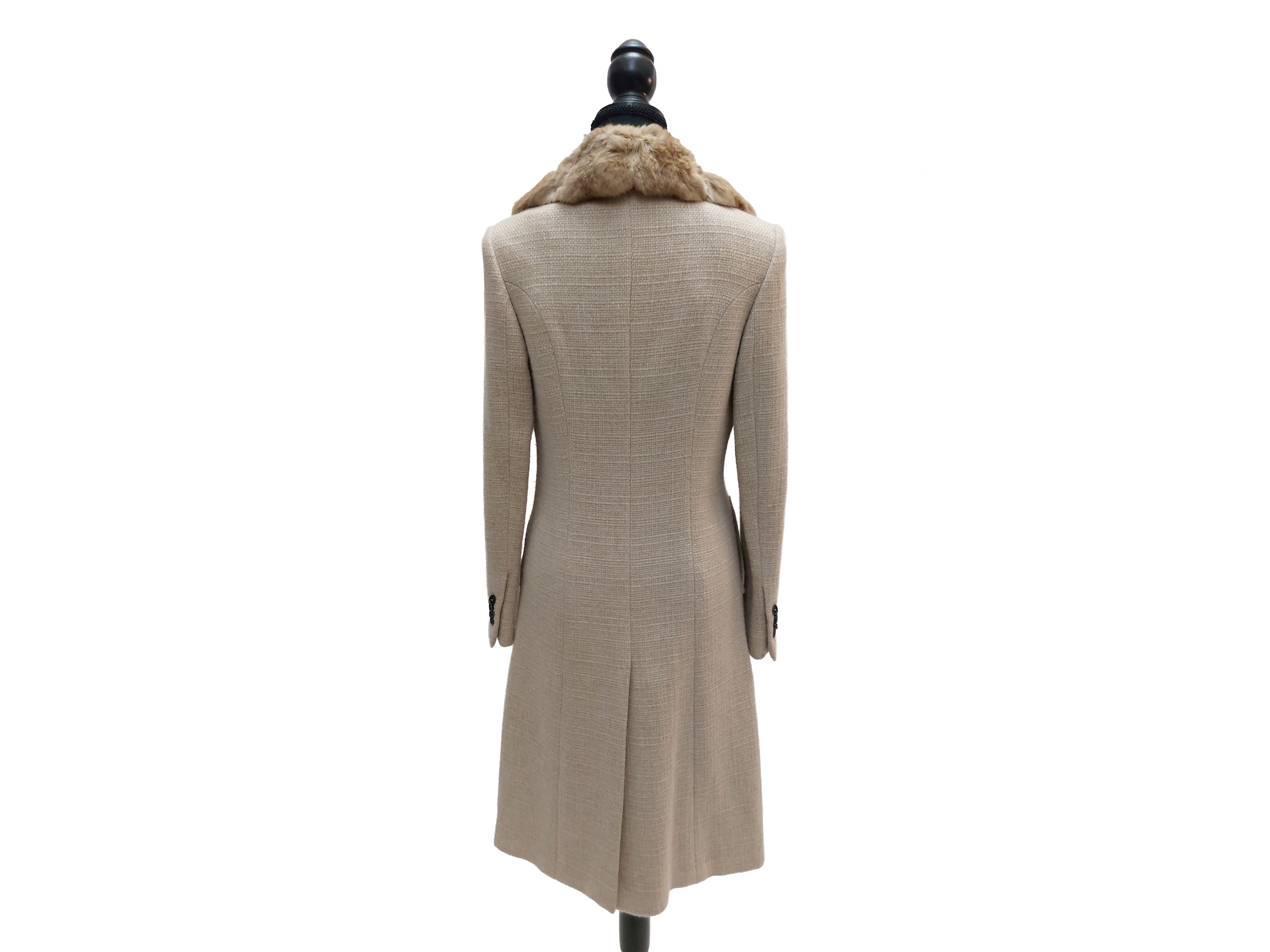 Kiton - Cappottino in Cashmere e Lana Beige