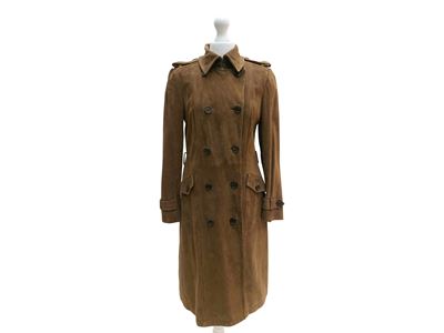 Tod's - Trench Scamosciato Nocciola